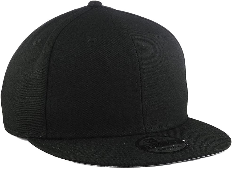 New Era Blank Custom 9FIFTY Adjustable Snapback Cap One Size Black