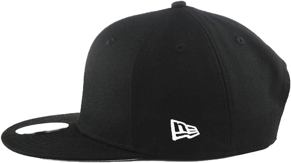 New Era Blank Custom 9FIFTY Adjustable Snapback Cap One Size Black