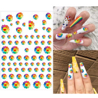 Nail Art Stickers Decals 3D Nail Art Supplies Sunflower Snake Heart Tiger Butterfly Nail Decals for Nail Art Design Self Adhesive Luxury Designer Nail Stickers for Nails Art Decoration (8 Sheets)