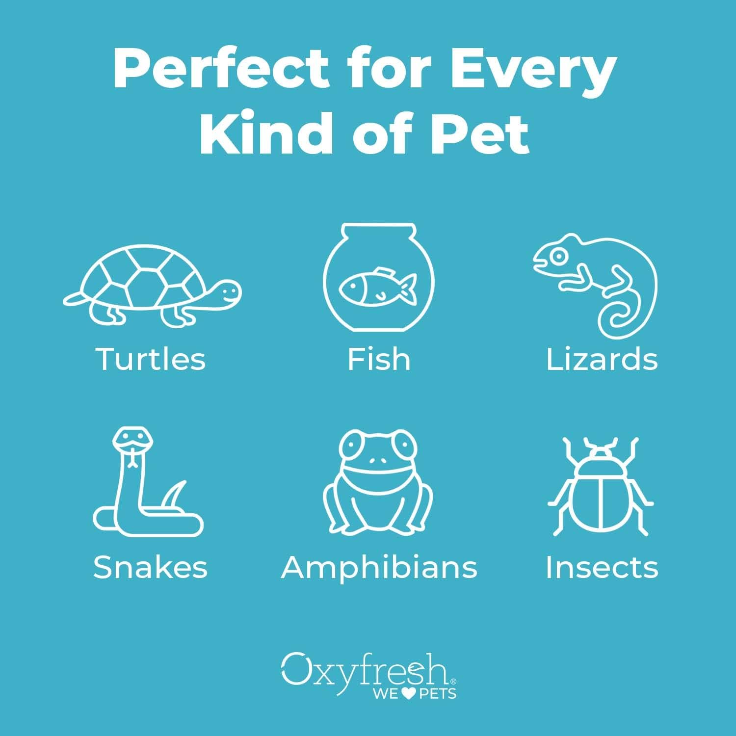 Oxyfresh Premium Terrarium Cleaner – Professional Amphibian and Reptile Terrarium Smell Eliminator – Safe & Quickly Removes Waste & Odors – Streak Free Glass – Bleach Free