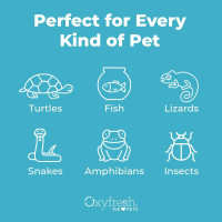 Oxyfresh Premium Terrarium Cleaner – Professional Amphibian and Reptile Terrarium Smell Eliminator – Safe & Quickly Removes Waste & Odors – Streak Free Glass – Bleach Free