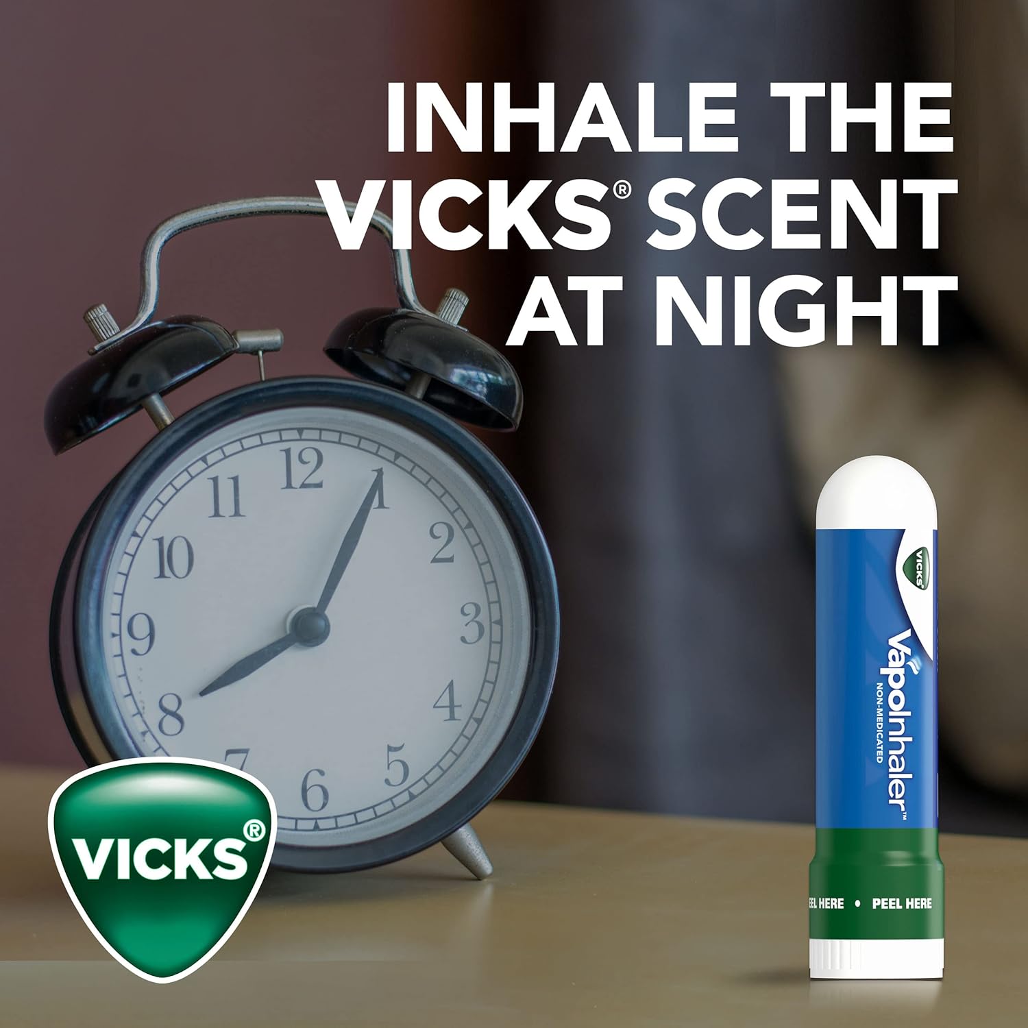 Vicks VapoInhaler, On-the-Go Portable Nasal Inhaler, Non-Medicated, With Refreshing Vicks Vapors, Menthol Scent , 2 Scented Sticks Menthol 2 Count (Pack of 1)