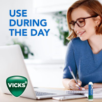 Vicks VapoInhaler, On-the-Go Portable Nasal Inhaler, Non-Medicated, With Refreshing Vicks Vapors, Menthol Scent , 2 Scented Sticks Menthol 2 Count (Pack of 1)