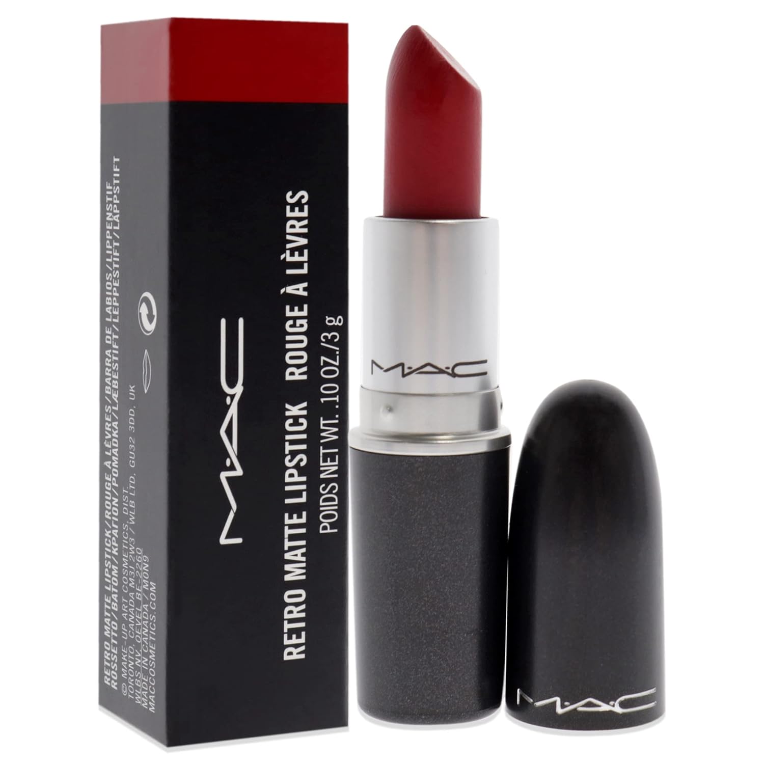 MAC Retro Matte Lipstick - Rub Ruby Woo Lipstick Women 0.1 oz None 1 Count (Pack of 1)