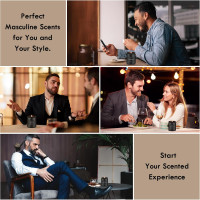 Scented Candles Set | Men Candle Set, Scented Candles for Home, Gifts for Men Aromatherapy Gift Set - 4 Pack Manly Gifts for Dad Fathers Day, Soy Candle of Leather/Smoke & Vanilla/Oak/Lavender Leather/Smoke & Vanilla/Oak/Lavender Pack of 4