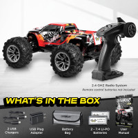LÆGENDARY 1:10 Scale 4x4 Off-Road RC Truck - Hobby Grade Brushed Motor RC Car with Batteries, Waterproof Fast Remote Control Cars for Adults