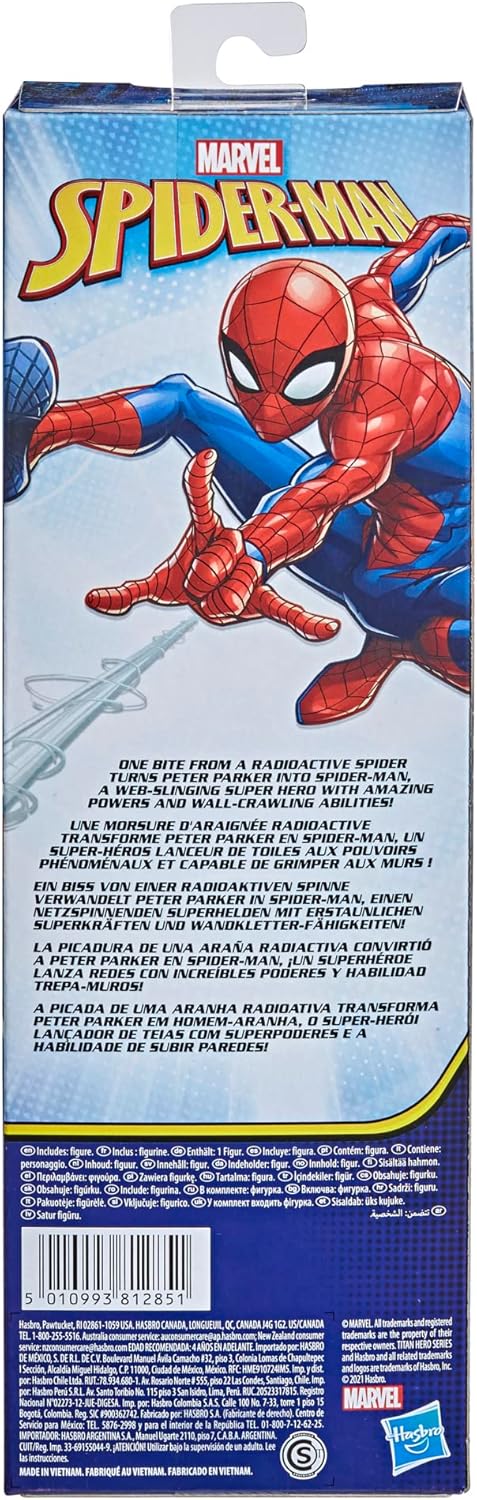 Marvel Titan Hero Series Spider-Man 12-Inch Action Figure with Fx Port Red and Blue