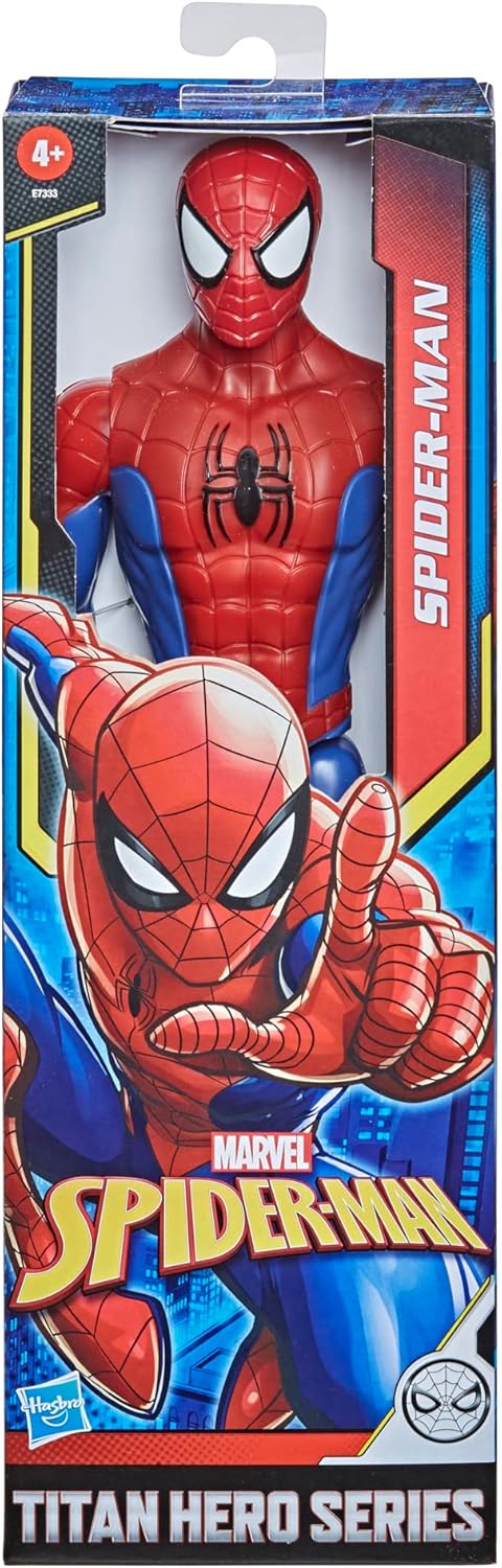 Marvel Titan Hero Series Spider-Man 12-Inch Action Figure with Fx Port Red and Blue