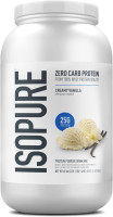 Isopure Zero Carb 100% Pure Whey Isolate Protein Powder, Lactose Free, Gluten Free, With Vitamins, Creamy Vanilla, 25g Protein Per Serving, 3 Lbs, 44 Servings (Packaging May Vary) Creamy Vanilla 3 Pound (Pack of 1)