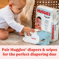 Huggies Simply Clean Unscented Baby Diaper Wipes, 1 Flip-Top Pack (64 Wipes Total), Packaging May Vary 64 Count (Pack of 1)