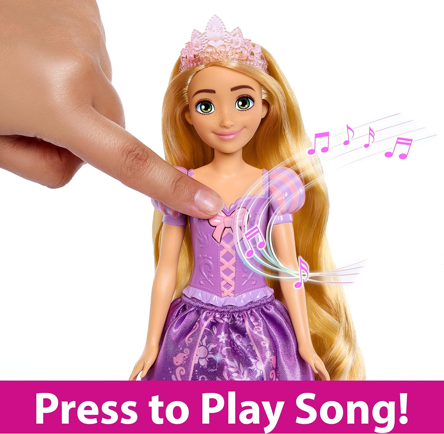 Mattel Disney Princess Toys, Rapunzel Singing Fashion Doll, Sings 