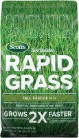 Scotts Turf Builder Rapid Grass Tall Fescue Mix, Combination Seed and Fertilizer, Grows Green Grass in Just Weeks, 5.6 lbs. 5.6 lb.