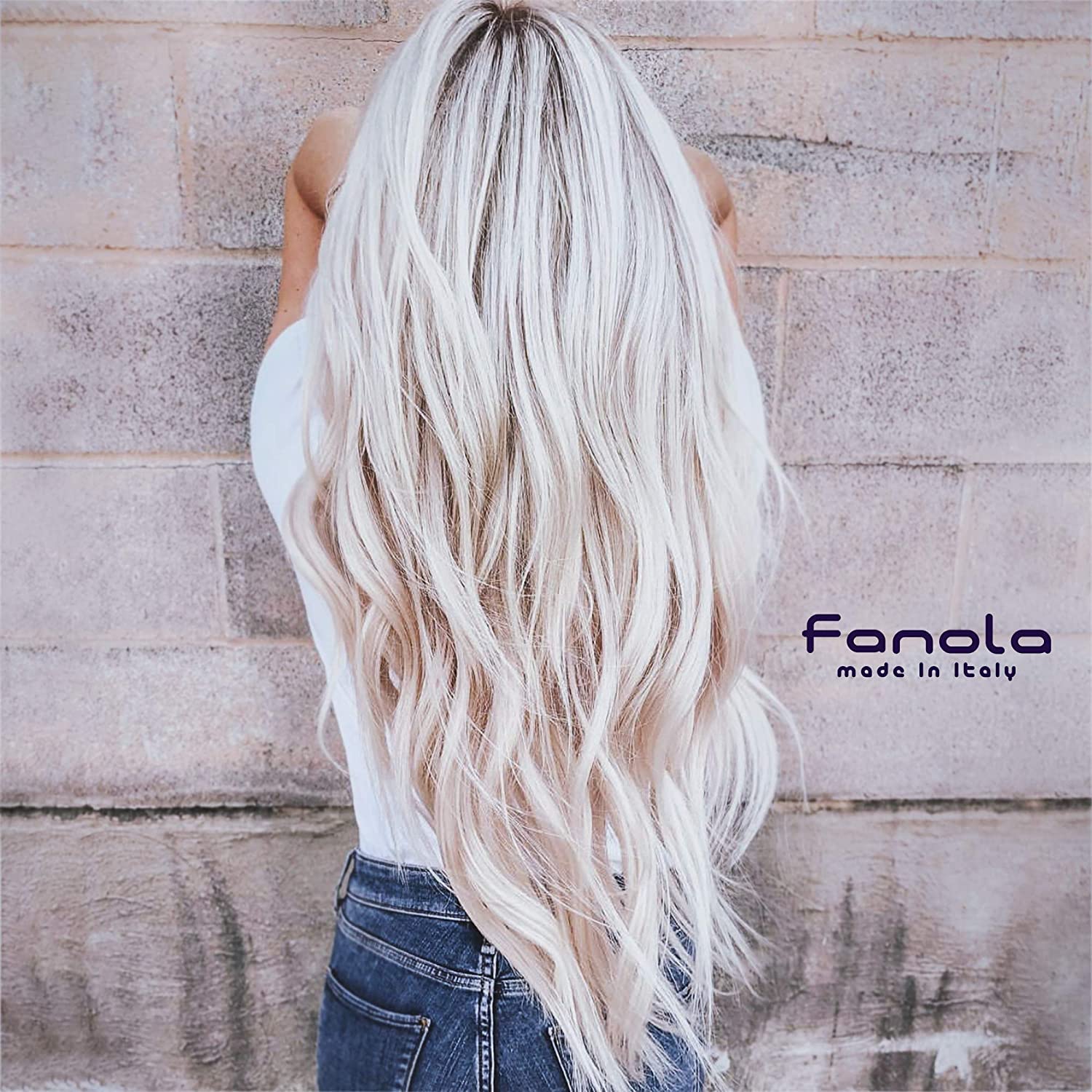 Fanola No Yellow Shampoo & Mask 11.8 oz / 2pk - Purple Anti-Brass Toner for Blonde, Silver, Gray & Highlighted Hair - Color Depositing Mask to Remove Brassiness from Bleached Locks