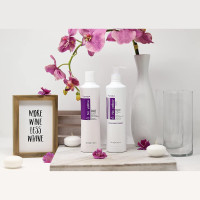 Fanola No Yellow Shampoo & Mask 11.8 oz / 2pk - Purple Anti-Brass Toner for Blonde, Silver, Gray & Highlighted Hair - Color Depositing Mask to Remove Brassiness from Bleached Locks