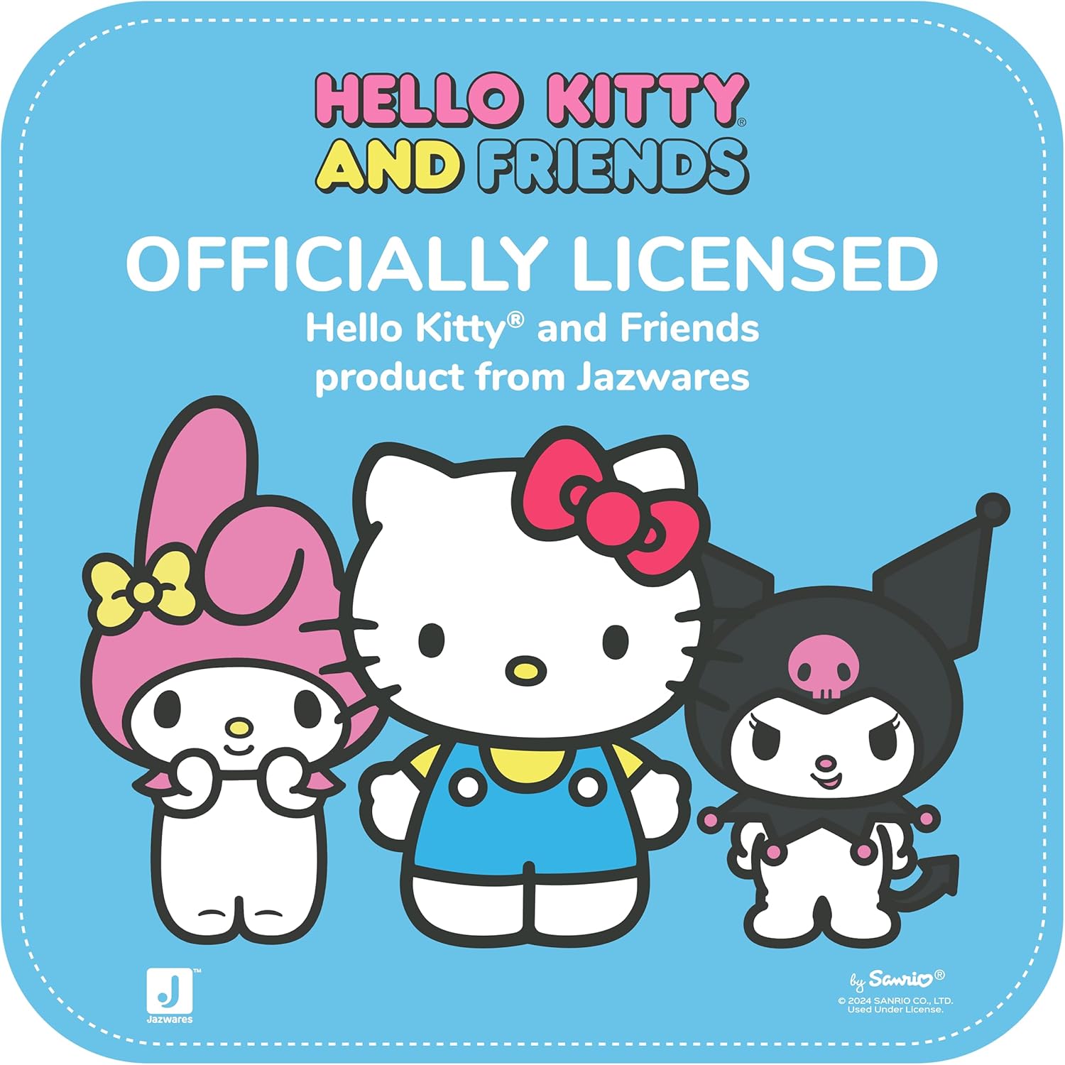 Hello Kitty and Friends Sweet Snacks 8-Pack with Mix and Match Sweet Accessories - 2” Figures - Hello Kitty, My Melody, Kuromi, Cinnamoroll, Pompompurin, Keroppi, and Tuxedosam