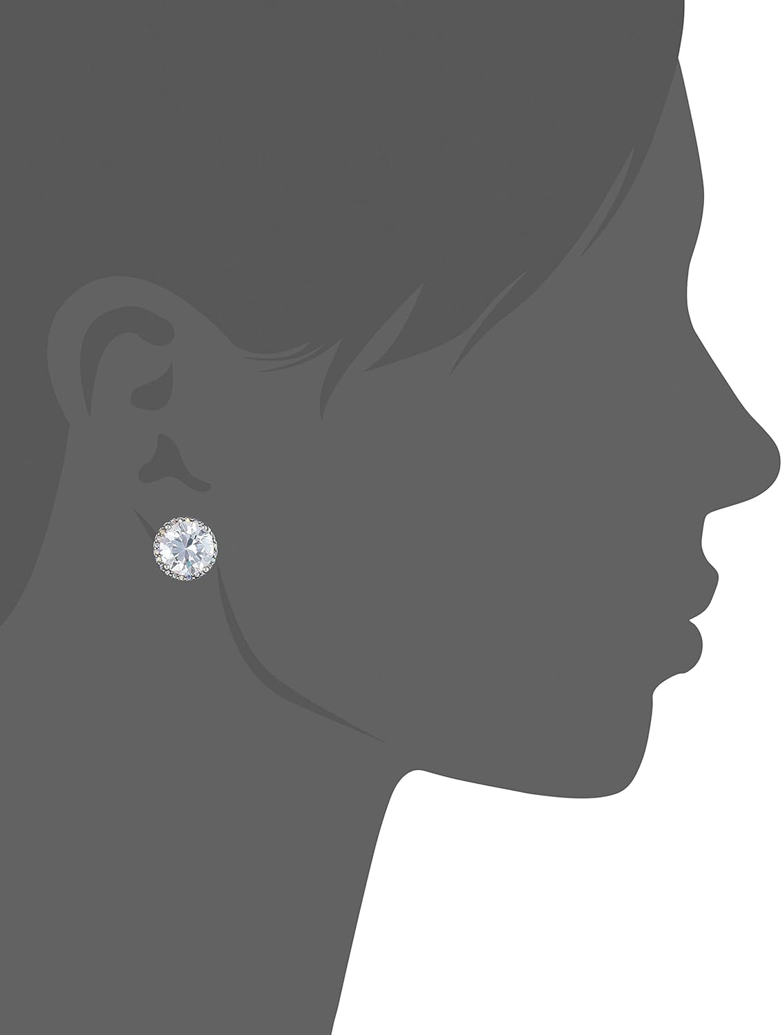 Betsey Johnson Crystal Stud Medium Earrings