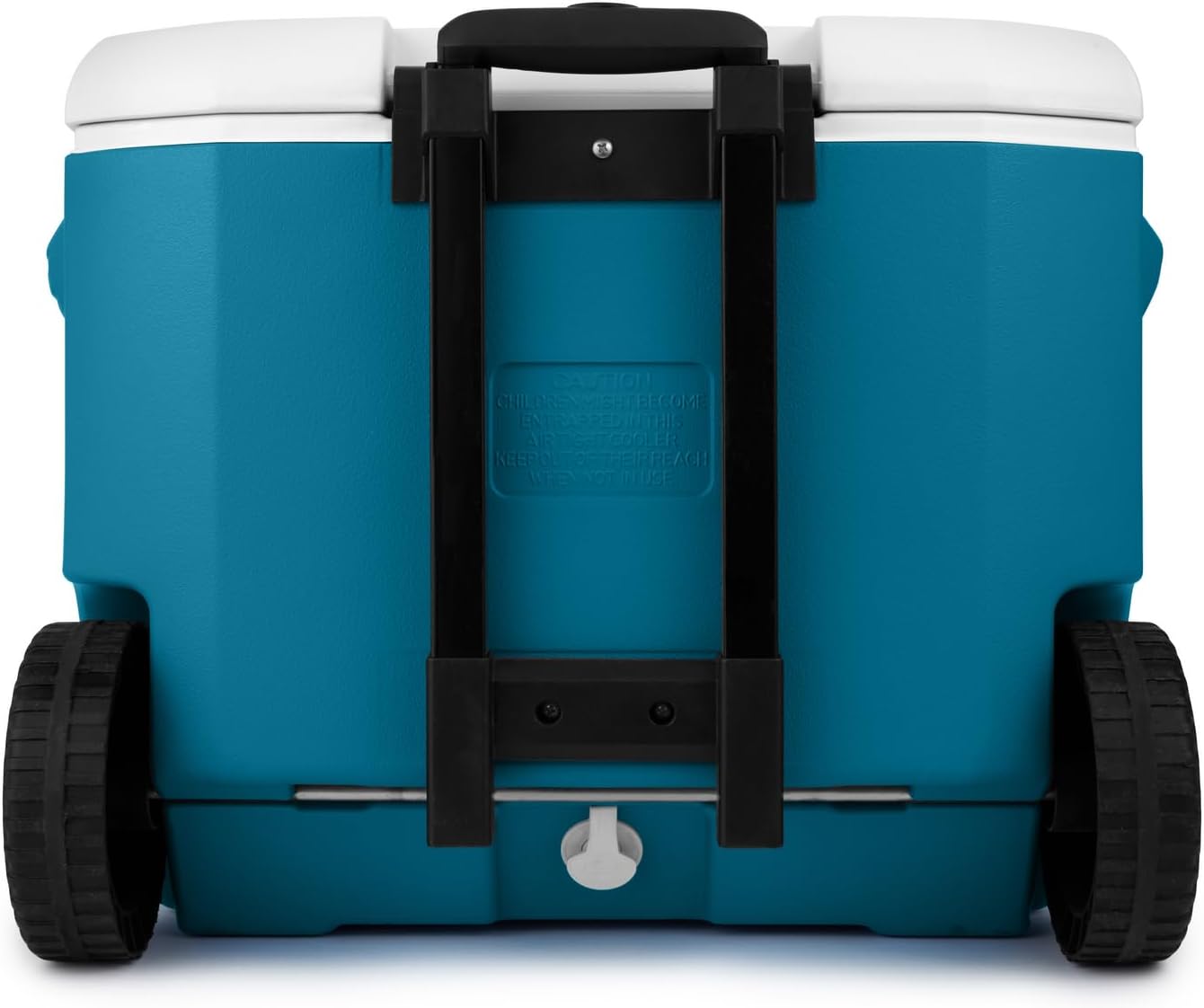 Coleman Chiller Series 60qt Wheeled Portable Cooler Insulated Hard Cooler with Ice Retention & Heavy-Duty Wheels & Handle Great for Camping Tailgating Beach Picnic Groceries Boating & More