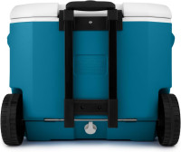 Coleman Chiller Series 60qt Wheeled Portable Cooler Insulated Hard Cooler with Ice Retention & Heavy-Duty Wheels & Handle Great for Camping Tailgating Beach Picnic Groceries Boating & More
