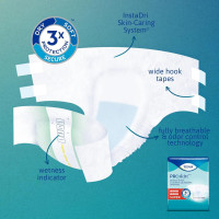 Tena Incontinence Adult Diapers, Maximum Absorbency, Disposable Briefs, ProSkin - Large - 56 ct Large 56