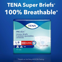Tena Incontinence Adult Diapers, Maximum Absorbency, Disposable Briefs, ProSkin - Large - 56 ct Large 56