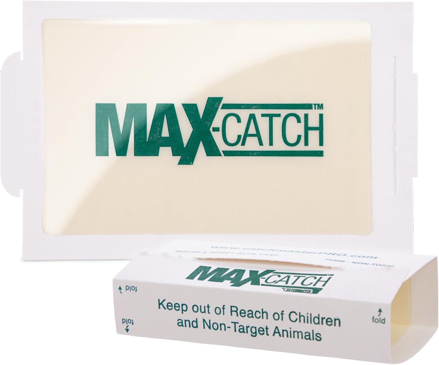 Catchmaster Max-Catch Mouse & Insect Glue Trap 72pk, Mouse Traps Indoor for Home, Sticky Pest Control Adhesive Tray for Catching Bugs, Non Toxic Bulk Pre-Baited Glue Boards Scented 72 Pack