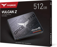 TEAMGROUP T-Force Vulcan Z 512GB SLC Cache 3D NAND TLC 2.5 Inch SATA III Internal Solid State Drive SSD (R/W Speed up to 530/470 MB/s) T253TZ512G0C101 512gb Vulcan Z