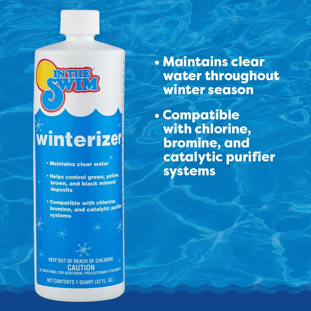 In The Swim Pool Closing Kit - Winterizing Chemicals for Above Ground and In-Ground Pools - Up to 15,000 Gallons Kit Only Deluxe