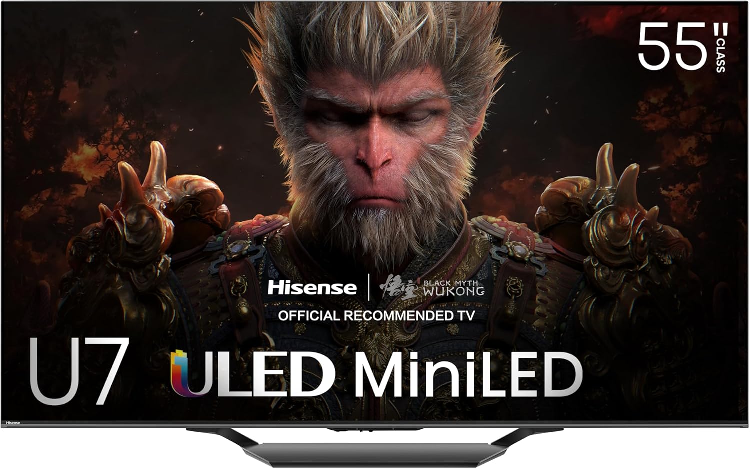 Hisense 55-Inch Class U7 Series Mini-LED ULED 4K UHD Google Smart TV (55U7N, 2024 Model) - QLED, Native 144Hz, Motion Rate 480, Full Array Local Dimming, Game Mode Pro, Alexa Compatibility 2024 New Model 55 Inch