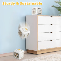Busy Cube Toys for 1 Year Old Boy, Montessori Toys for 1+ Year Old, Travel Sensory Toys for Toddlers 1-3, Learning Fine Motor Skills| 1st Birthday Gifts Boy 9 12 Months + Off-white
