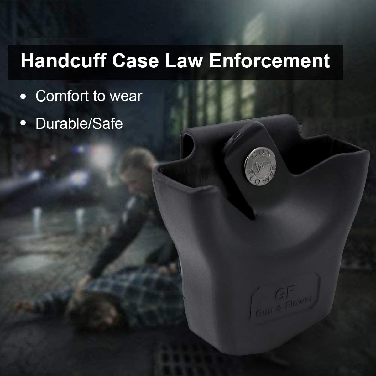 Handcuff Holder Fit ASP Handcuffs丨Hinged Handcuffs丨Chain Handcuffs. Polymer Handcuff Case for Duty Belt, Law Enforcement Handcuff Pouch. Fit 1.5'' - 2.25'' Duty Belt A-Hinged丨Chain Handcuffs