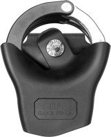 Handcuff Holder for Hinged & Chain Cuffs, Fits ASP Ultra Plus/EXO, Durable OWB Belt Case with One-Hand Draw, Injection Molded Polymer Cuff Pouch for Patrol, Security or Tactical Use Non-ASP Compatible