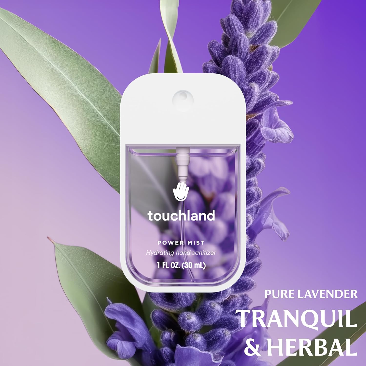 Touchland Power Mist Hydrating Hand Sanitizer Spray, TOP 5 Set (Applelicious, Sandalwood, Lavender, Berry, Citrus), 1 FL. OZ. Travel Size (Set of 5) Top Five Set