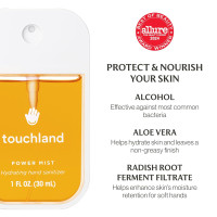 Touchland Power Mist Hydrating Hand Sanitizer Spray, TOP 5 Set (Applelicious, Sandalwood, Lavender, Berry, Citrus), 1 FL. OZ. Travel Size (Set of 5) Top Five Set