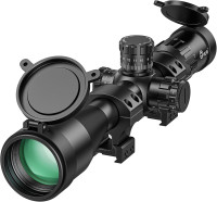 CVLIFE BearPower 5-25x50 FFP Rifle Scope - First Focal Plane Scope with MOA Illuminated Reticle, Zero Stop, Parallax Adjustment, Scope Rings - Long Range Hunting Scope 30mm Tube