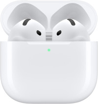Apple AirPods 4 Wireless Earbuds, Bluetooth Headphones, Personalized Spatial Audio, Sweat and Water Resistant, USB-C Charging Case, H2 Chip, Up to 30 Hours of Battery Life, Effortless Setup for iPhone Without Active Noise Cancellation Without AppleCare+