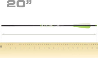 Carbon Express PileDriver Fletched Carbon Crossbolt with 4-Inch Vanes, 6-Pack Crossbolt 20-Inch