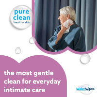 WaterWipes Sensitive+ Body & Intimate Wipes, 3-In-1 Cleans, Cares, Protects, 99.9% Water, Unscented & Hypoallergenic Hygiene Wet Wipes, Adult Care, 90 Wipes (3 Packs) 30 Count (Pack of 3)
