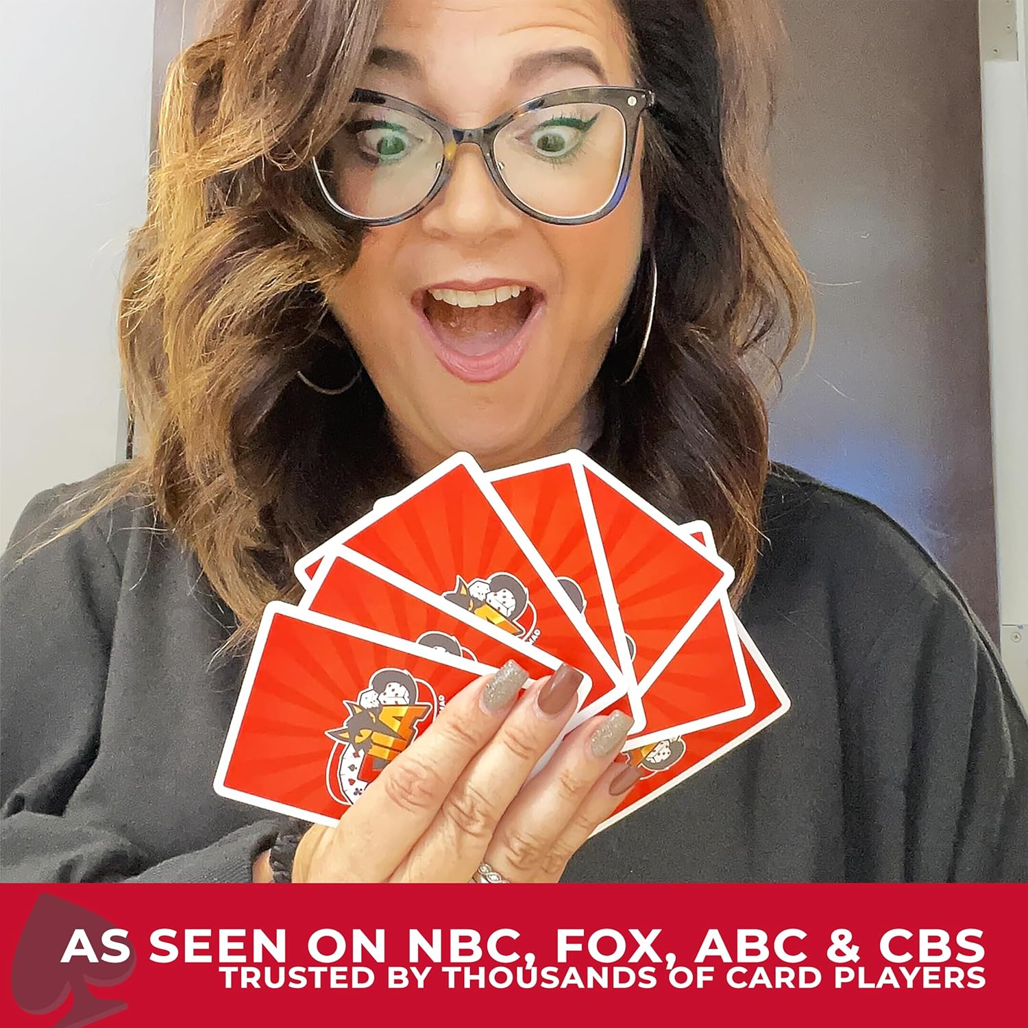 Deluxe Canasta Game Set - Classic Card Game for Adults & Seniors - Large Print Cards, Rotating Tray & Scorepad - Gift for Families & Grandma Deluxe Game Set Edition