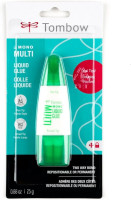 Tombow 62191 MONO Multi Liquid Glue, 0.88 Ounce, 1-Pack. Multi-Purpose Glue with Dual Tip Dispenser for Precise to Full Coverage Application