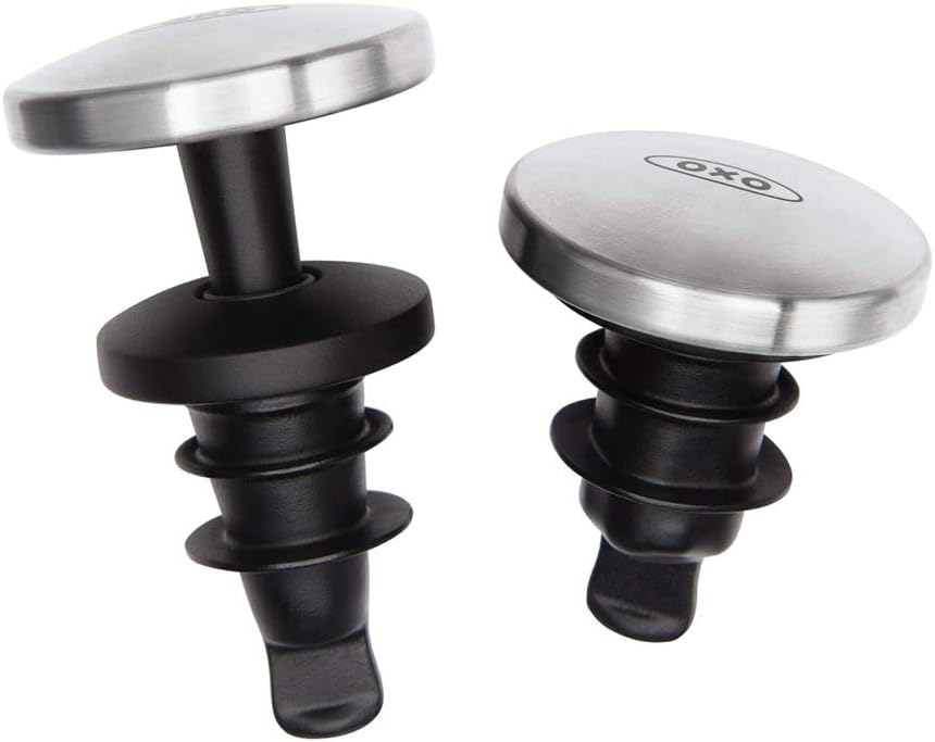 OXO SteeL Expanding Wine Stoppers, 2 Count