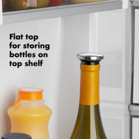 OXO SteeL Leakproof Expanding Wine Stopper (2 Pack) Expanding Wine Stoppers