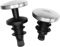 OXO SteeL Leakproof Expanding Wine Stopper (2 Pack) Expanding Wine Stoppers