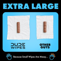 DUDE Wipes - Flushable Wipes with DUDE Bombs Toilet Spray - 18 Pack, 864 Wipes + 1 Spray Bottle - Unscented Extra-Large Adult Wet Wipes with Vitamin-E & Aloe - Forest Fresh Stank Eliminator Fragrance Free 48 Count (Pack of 18)