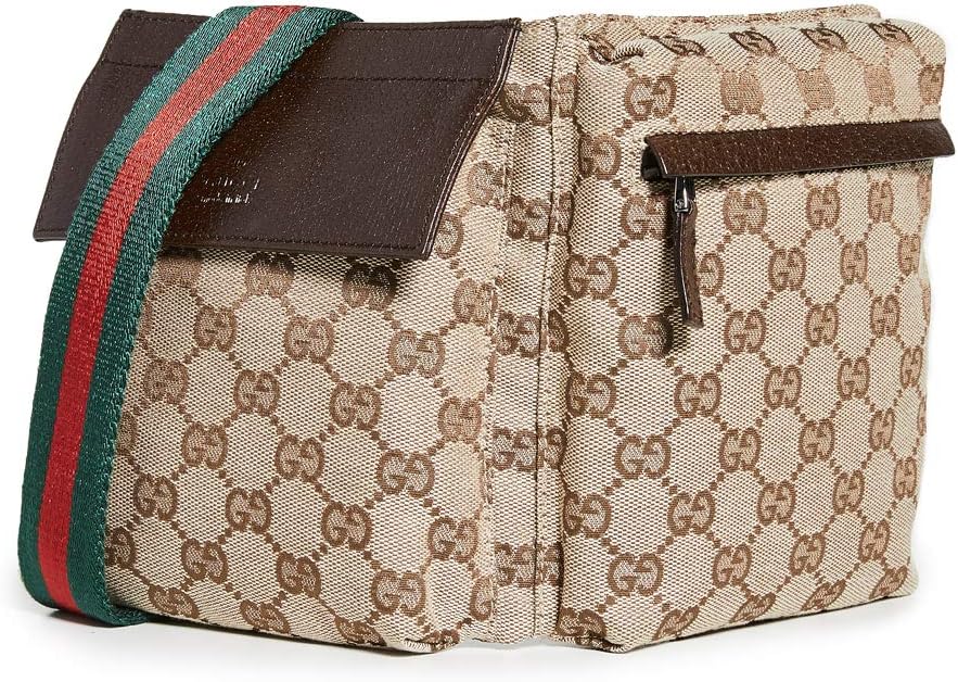 Gucci Women's Pre-Loved Vintage Web Belt Bag, Gg Canvas
