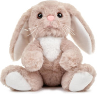 Bearington Lil’ Boomer The Bunny Stuffed Animal, 6 Inch Easter Bunny Plush, Easter Bunnies 6