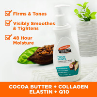 Palmer's Cocoa Butter Formula Skin Firming Body Lotion, Toning & Tightening Cream with Q10, Collagen & Elastin, Pump Bottle, 13.5 Oz. 13.5 Fl Oz (Pack of 1)