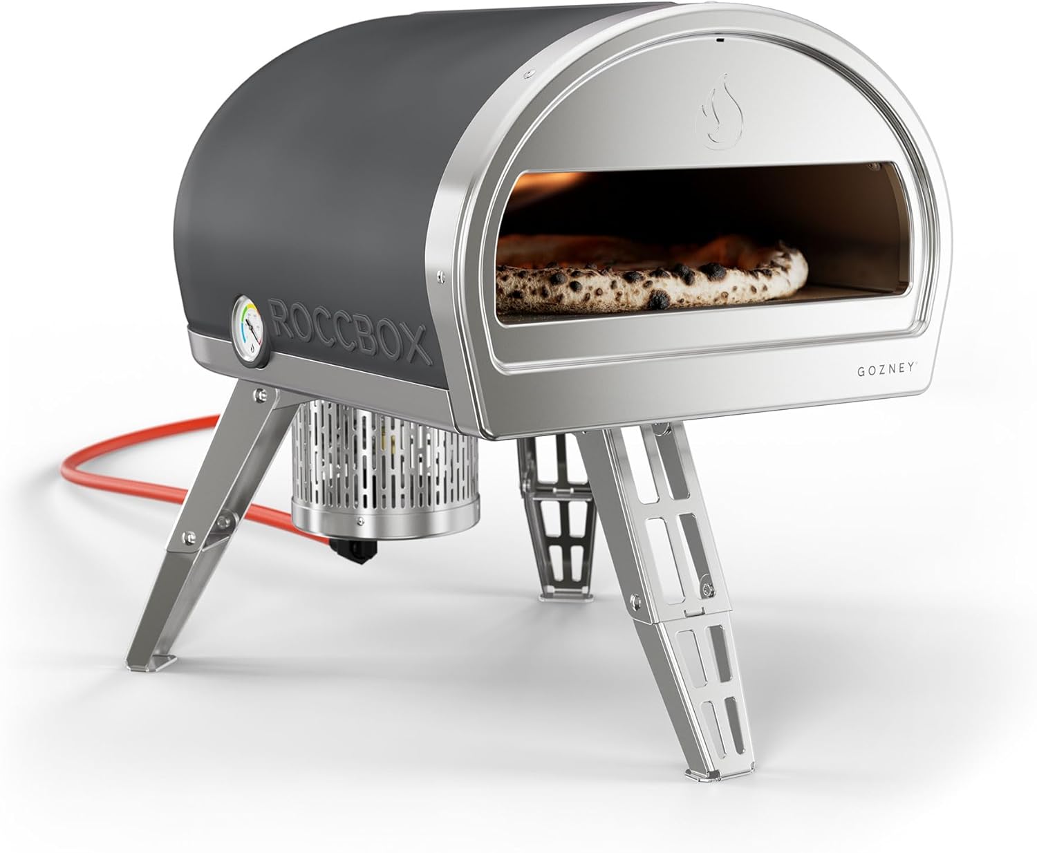 Gozney Roccbox Outdoor Pizza Oven, Grey, Portable, Gas & Wood Fired, Restaurant-Grade