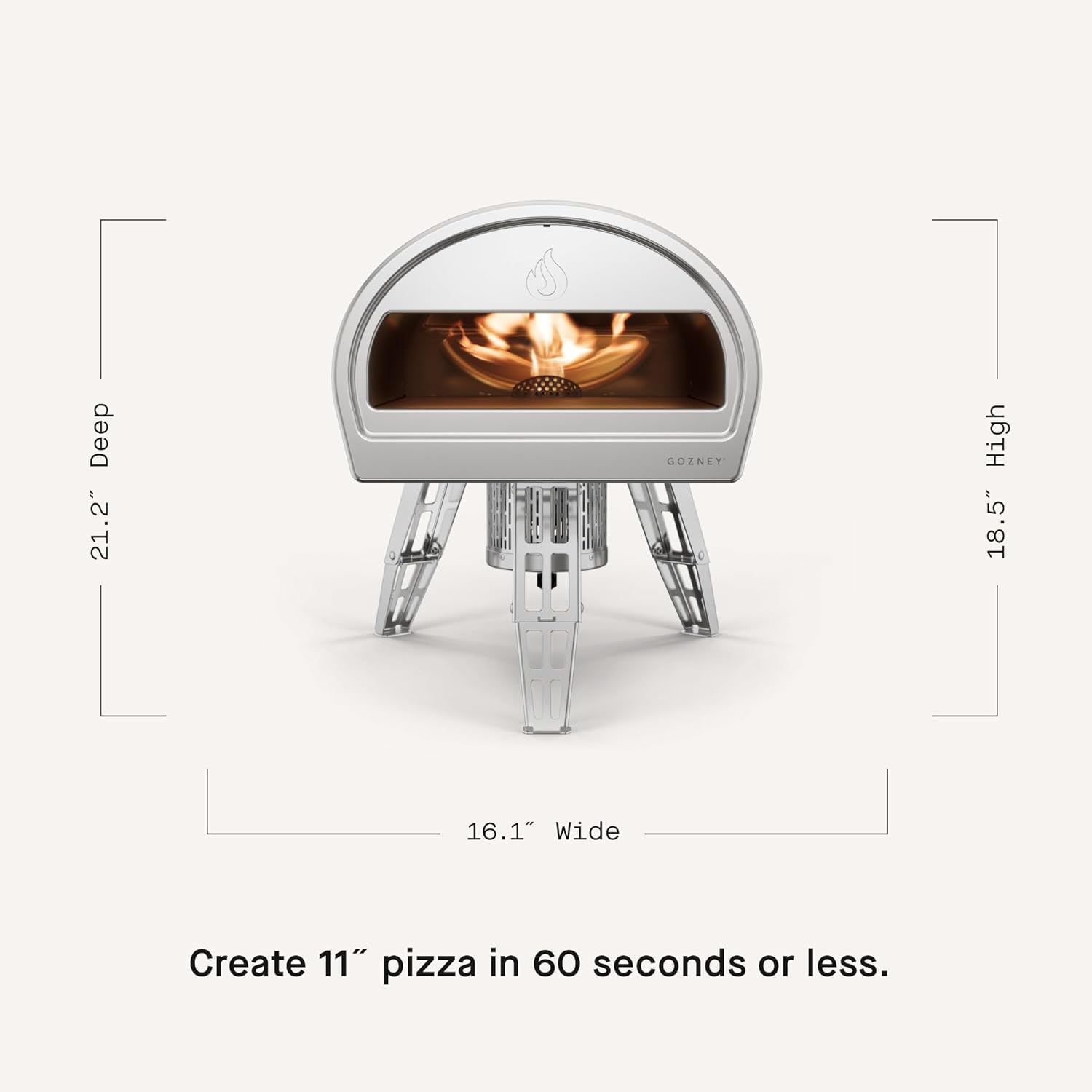 Gozney Roccbox Outdoor Pizza Oven, Grey, Portable, Gas & Wood Fired, Restaurant-Grade