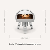 Gozney Roccbox Outdoor Pizza Oven, Grey, Portable, Gas & Wood Fired, Restaurant-Grade