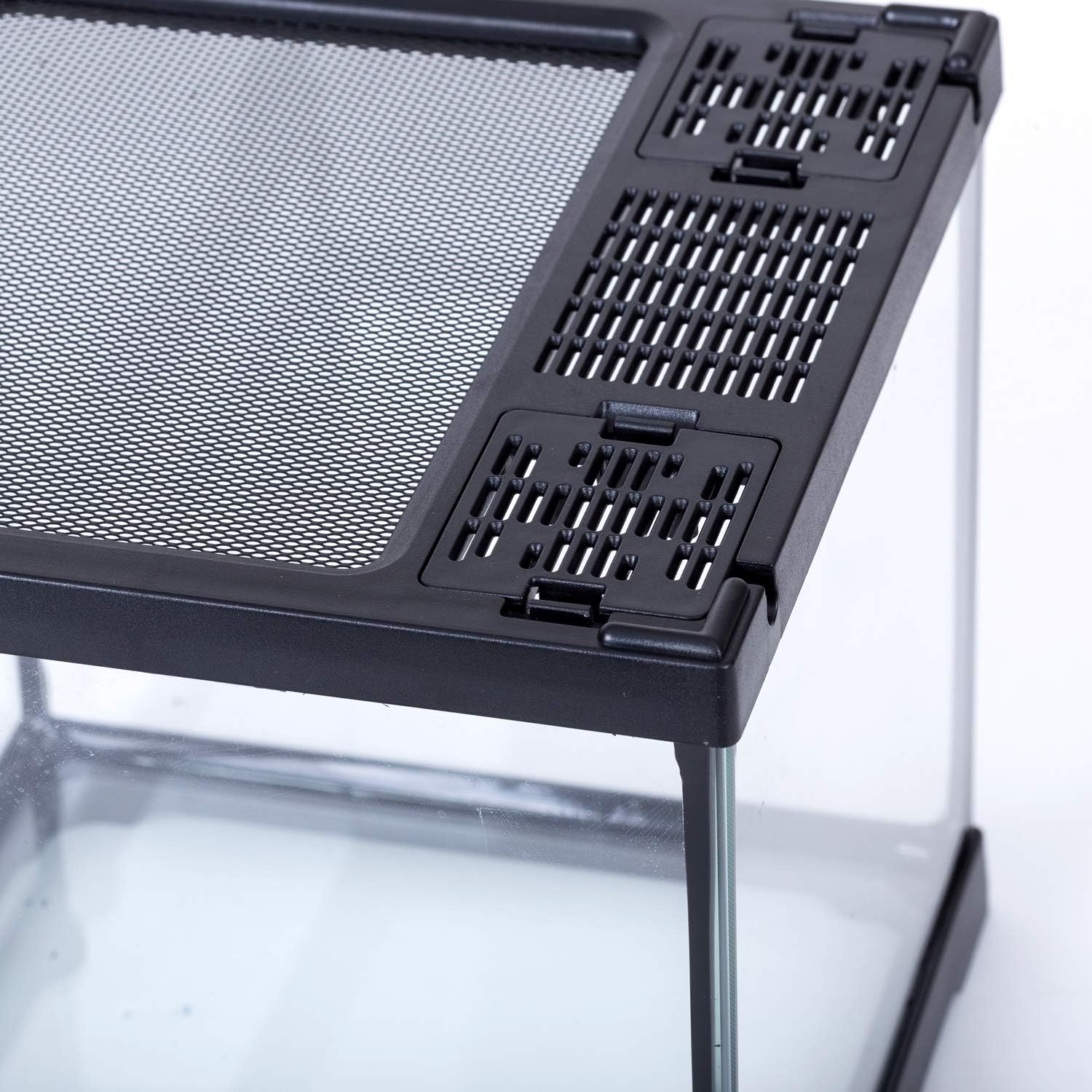 REPTI ZOO Mini Reptile Glass Terrarium,Front Opening Door Full View Visually Appealing Mini Reptile or Amphibians Glass Habitat 8